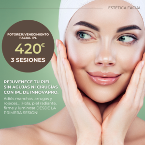 Fotorejuvenecimiento Facial IPL - 3 sesiones
